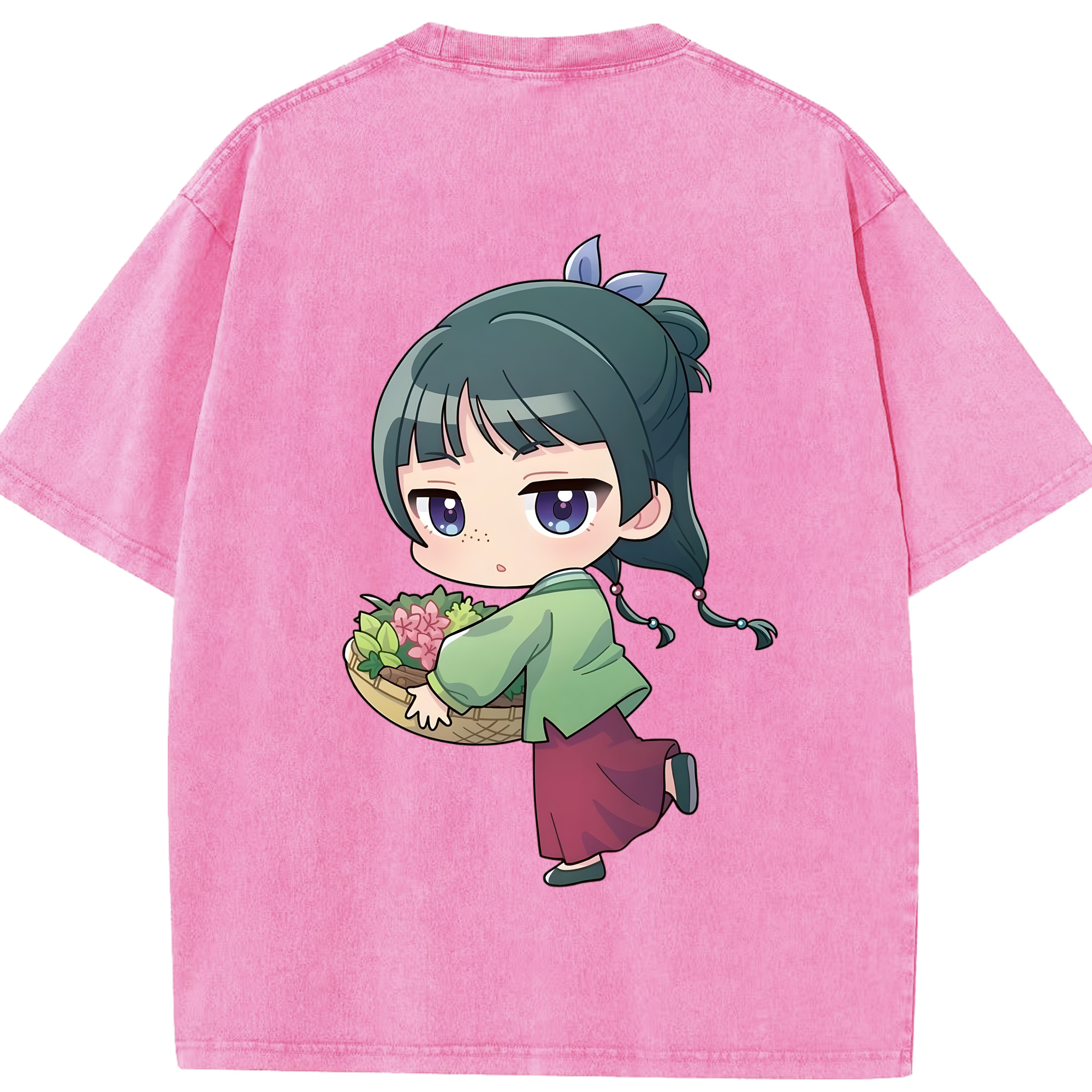 （画像用） 薬屋のひとりごと The Apothecary Diaries 綿100% ヴィンテージ風 半袖Tシャツ（背面プリント）